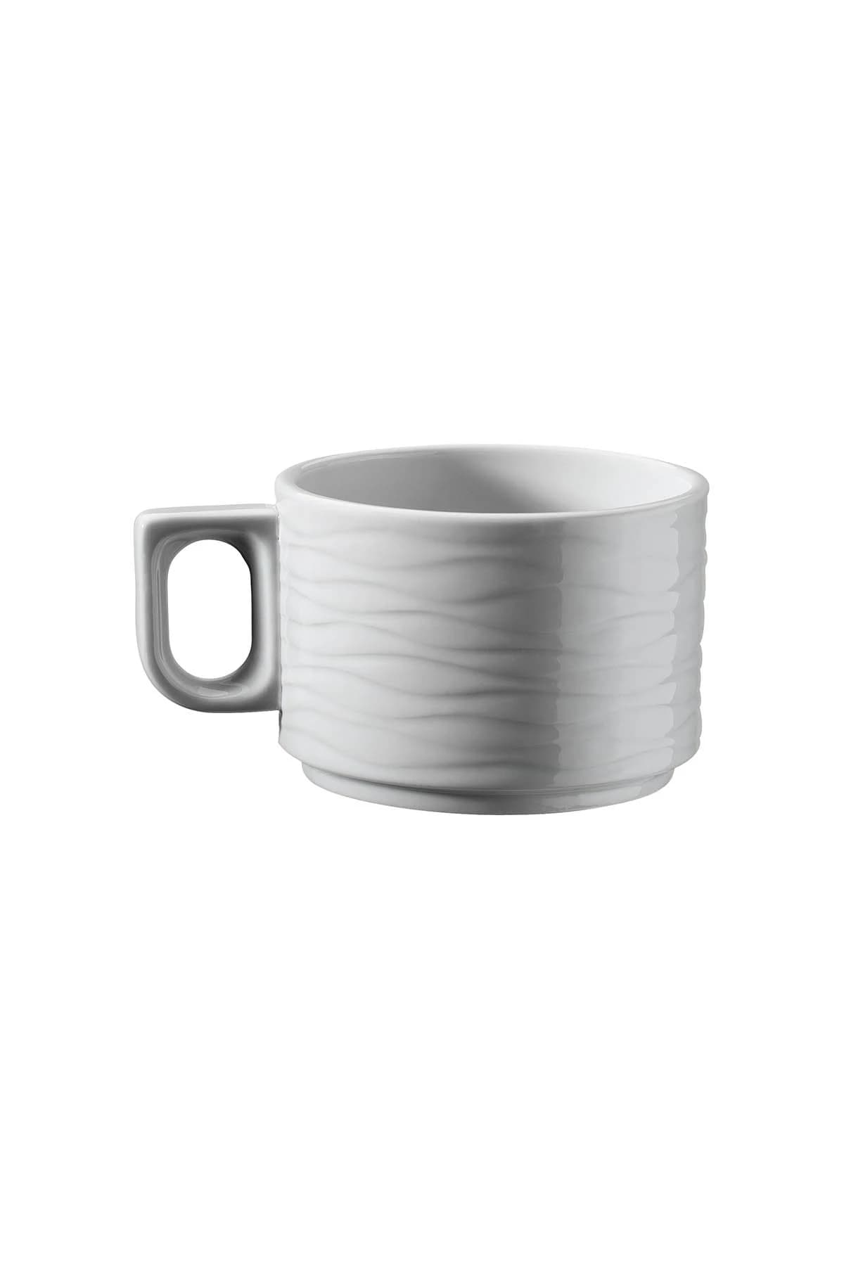 KUTAHYA PORCELAIN SEA WAVE COFFEE CUP WHITE