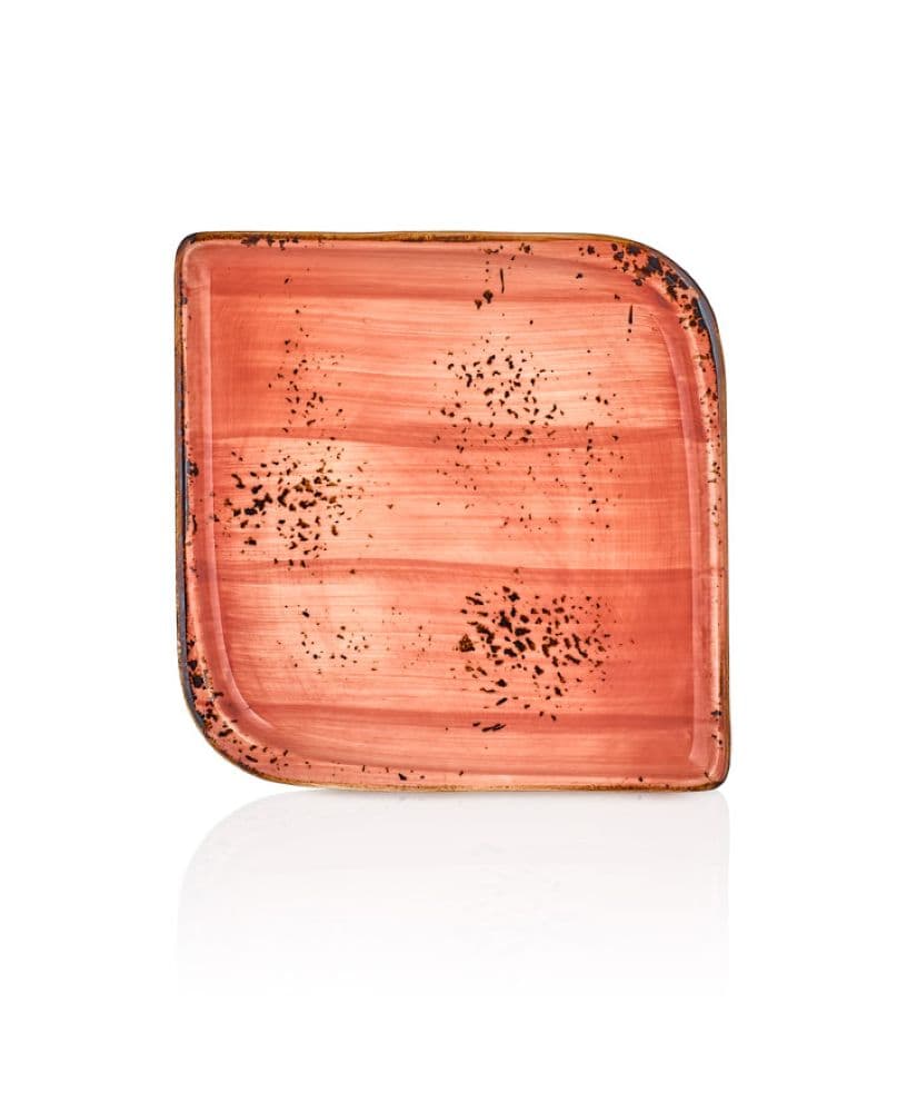 Laterite Arel Square Plate 20 cm (15 x 15