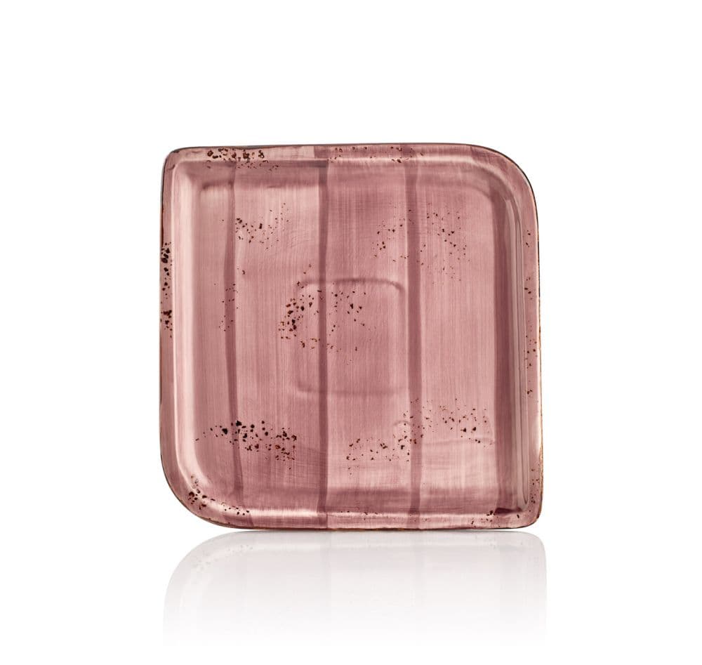 Rose Arel Square Plate 30 cm (22 x 22