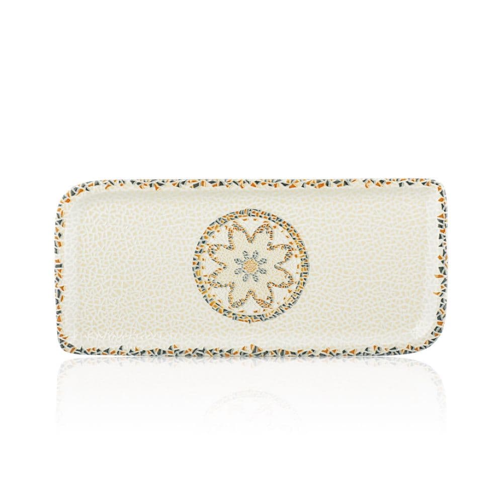 Tessera Arel Rectangular Plate 40 cm