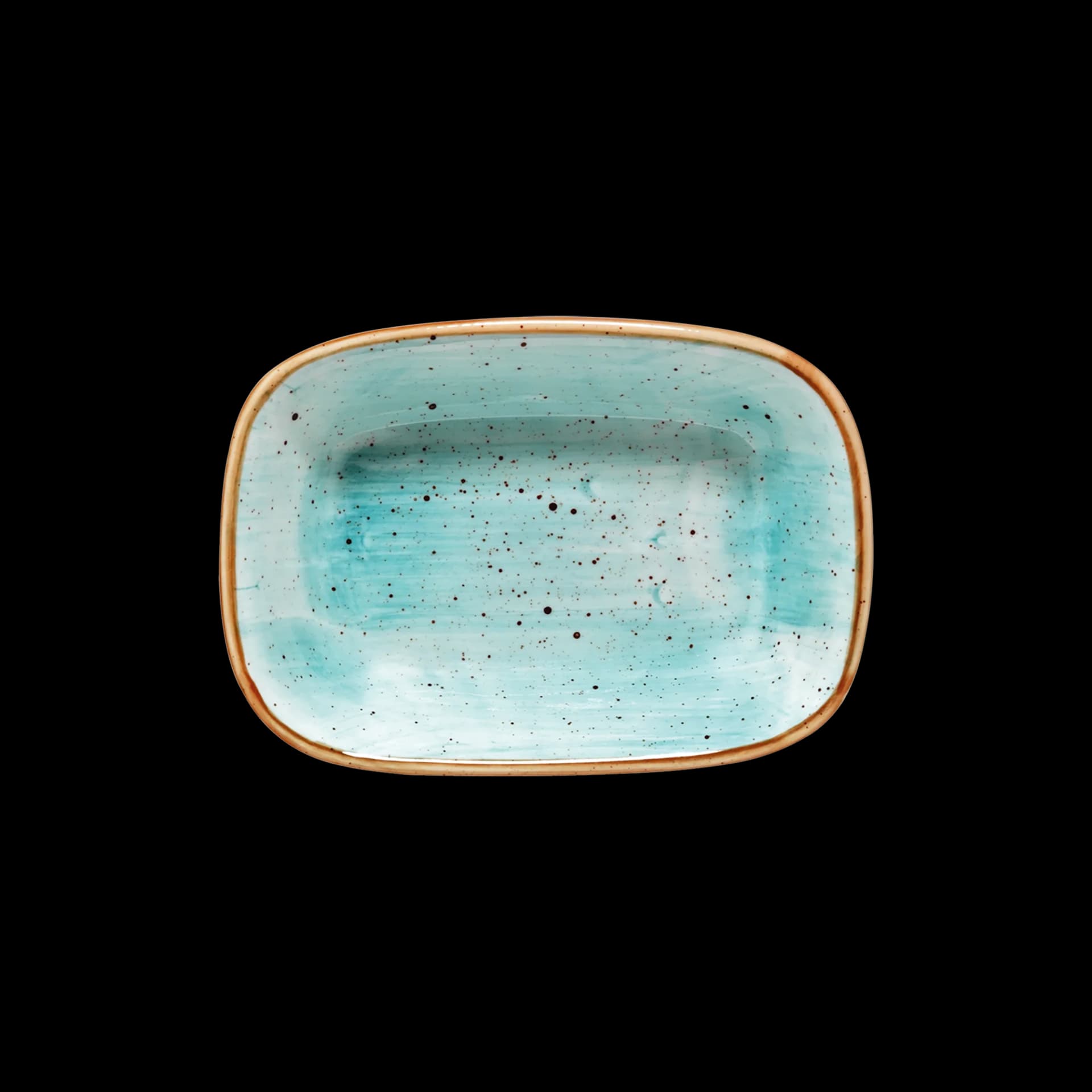Aura Aqua Gourmet Rectangular Plate 12*8.5 cm 120 cc