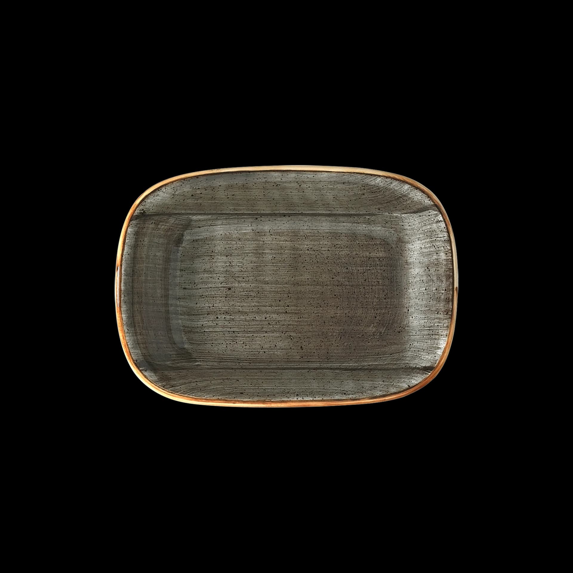 Aura Space Gourmet Rectangular Plate 12*8.5 cm 120 cc