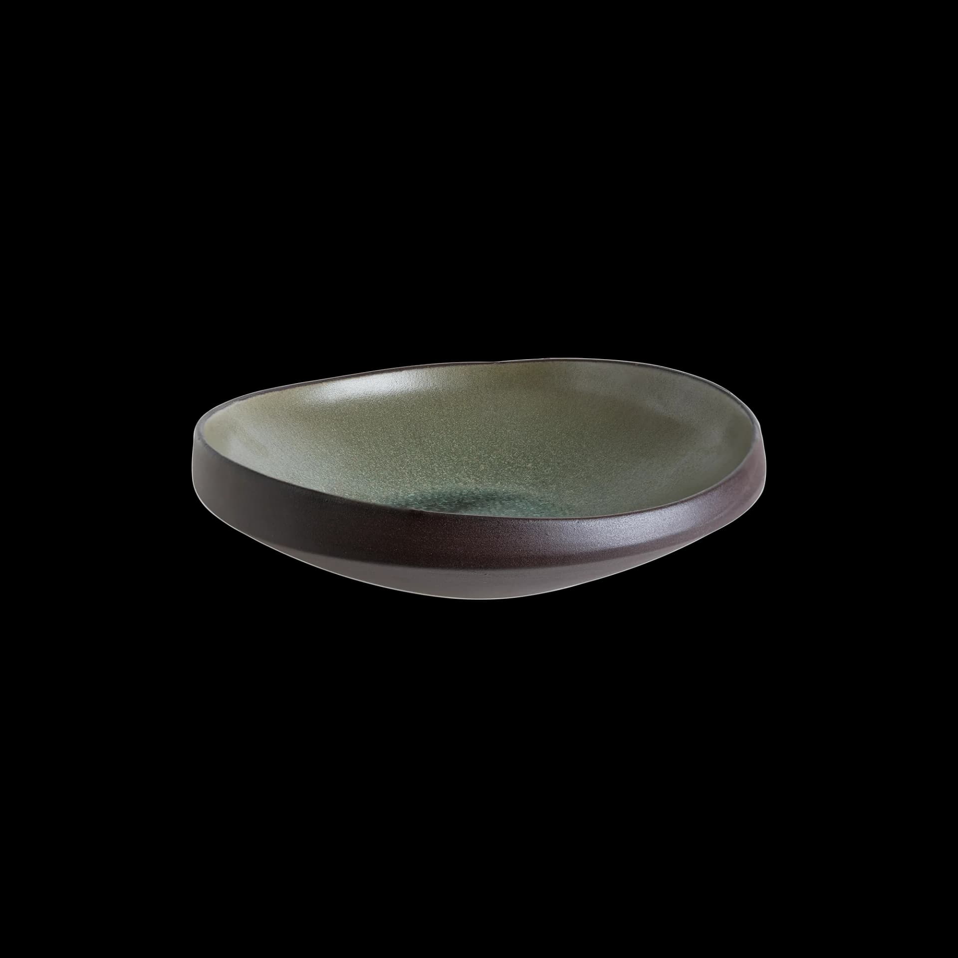 Lagoon Olive Deep Plate 17 cm