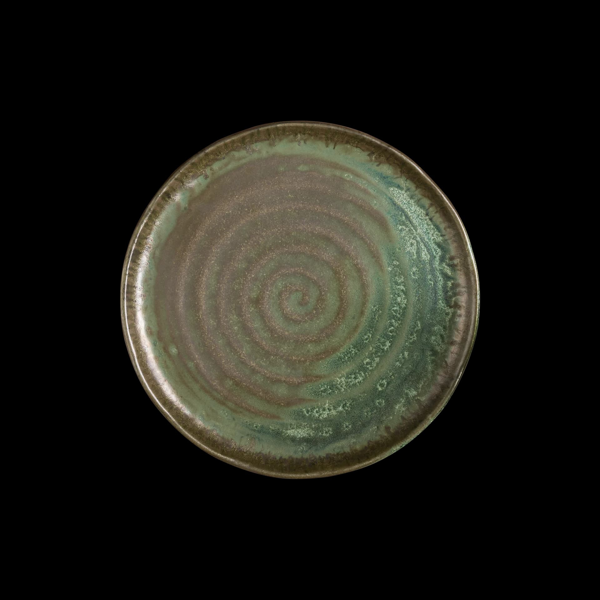 Lagoon Olive Flat Plate 22 cm