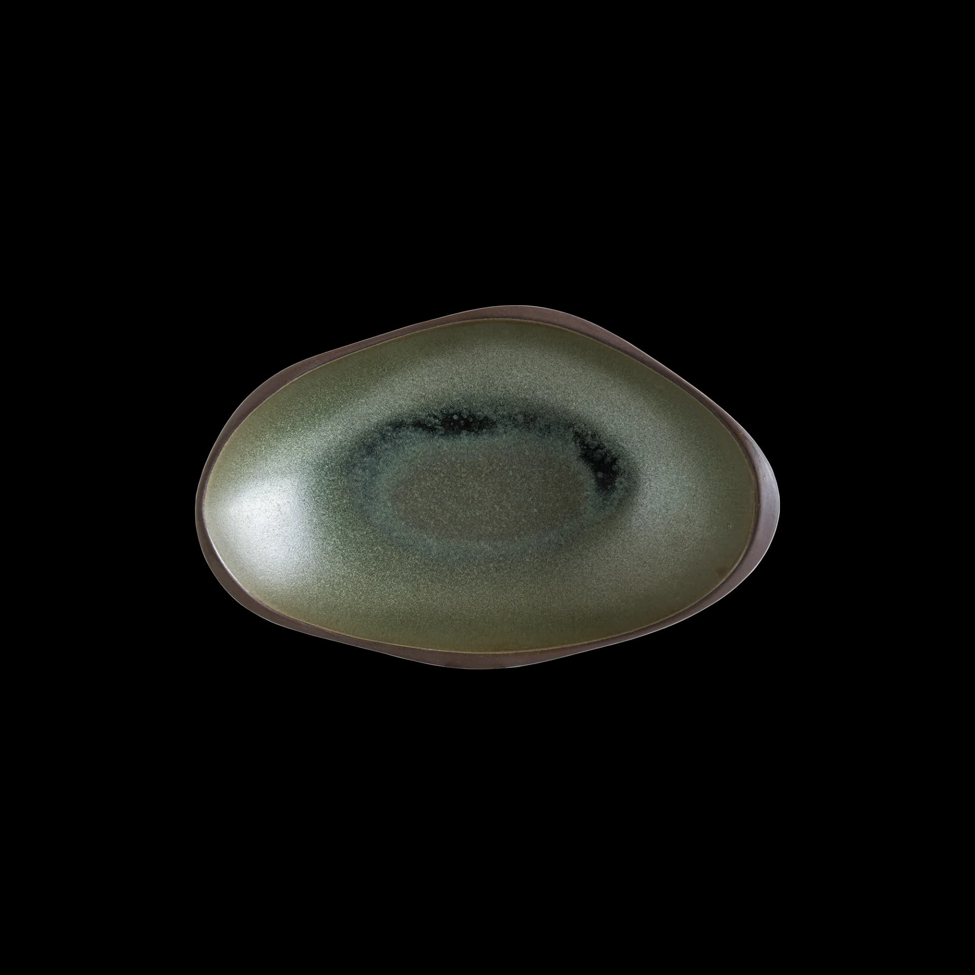 Lagoon Olive Oval Plate 31cm