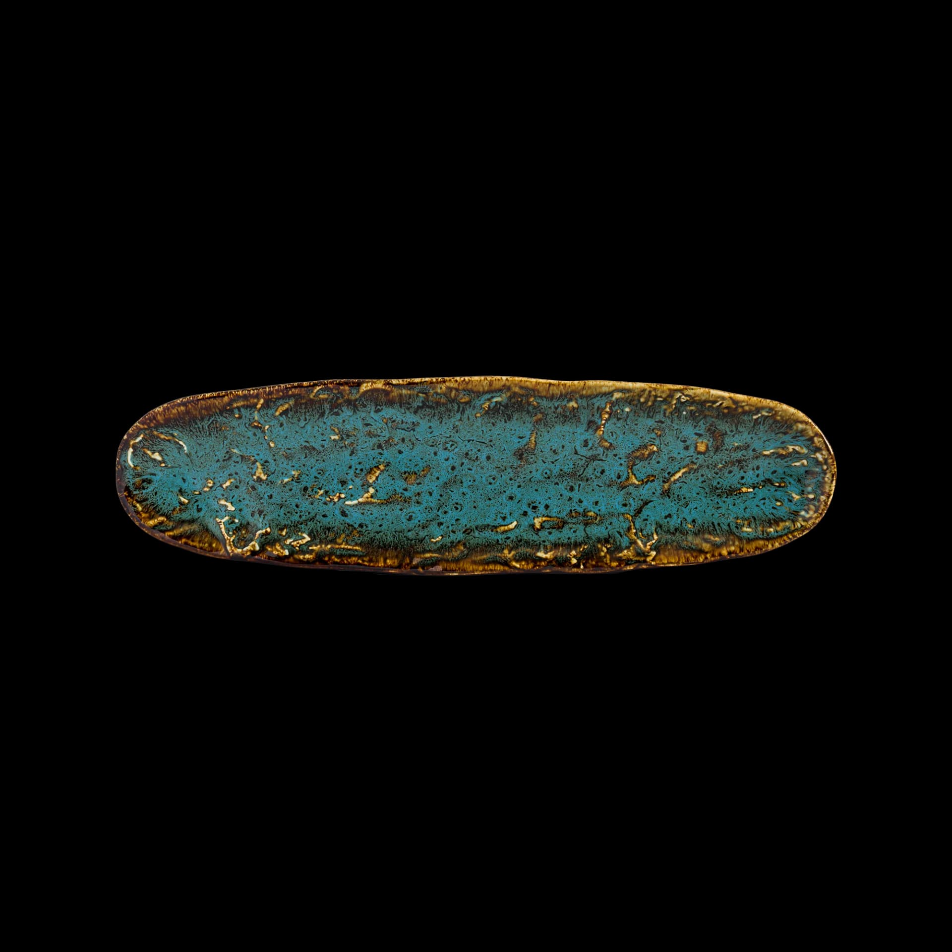 Wabi Blue Oval Plate 40.8 x 11.5 x 2.2 cm