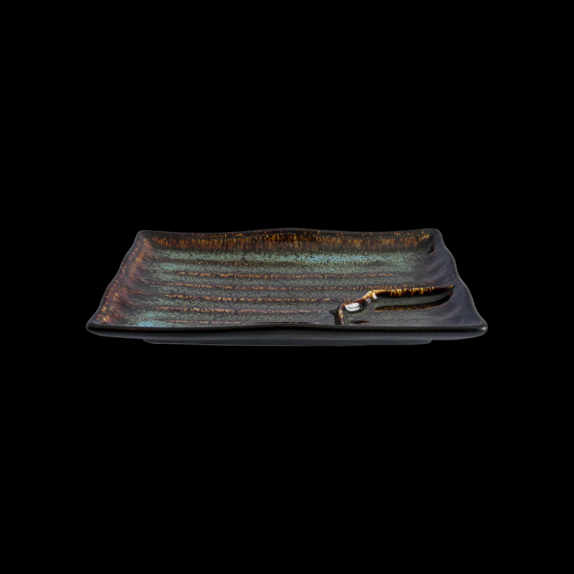 Wabi Blue Rectangular Plate 20.3x12.8x2.5 cm