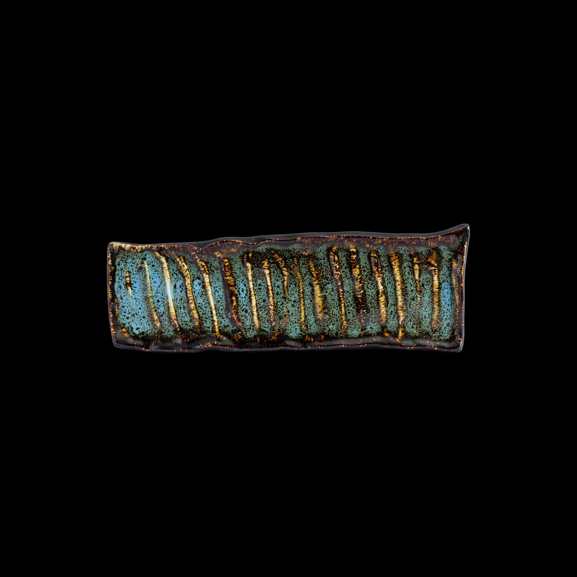Wabi Blue Rectangular Plate 29.5x9.7x1.5 cm