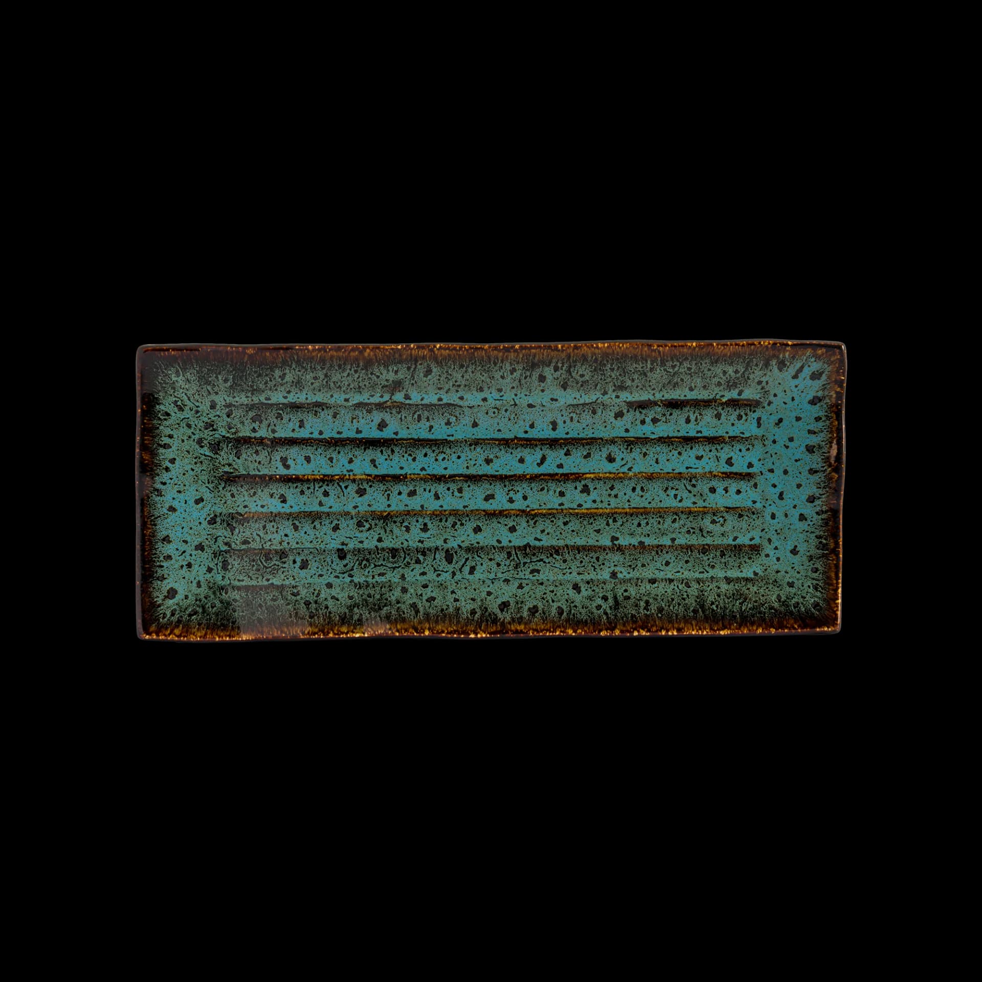 Wabi Blue Rectangular Plate 36.2x15x2.7 cm