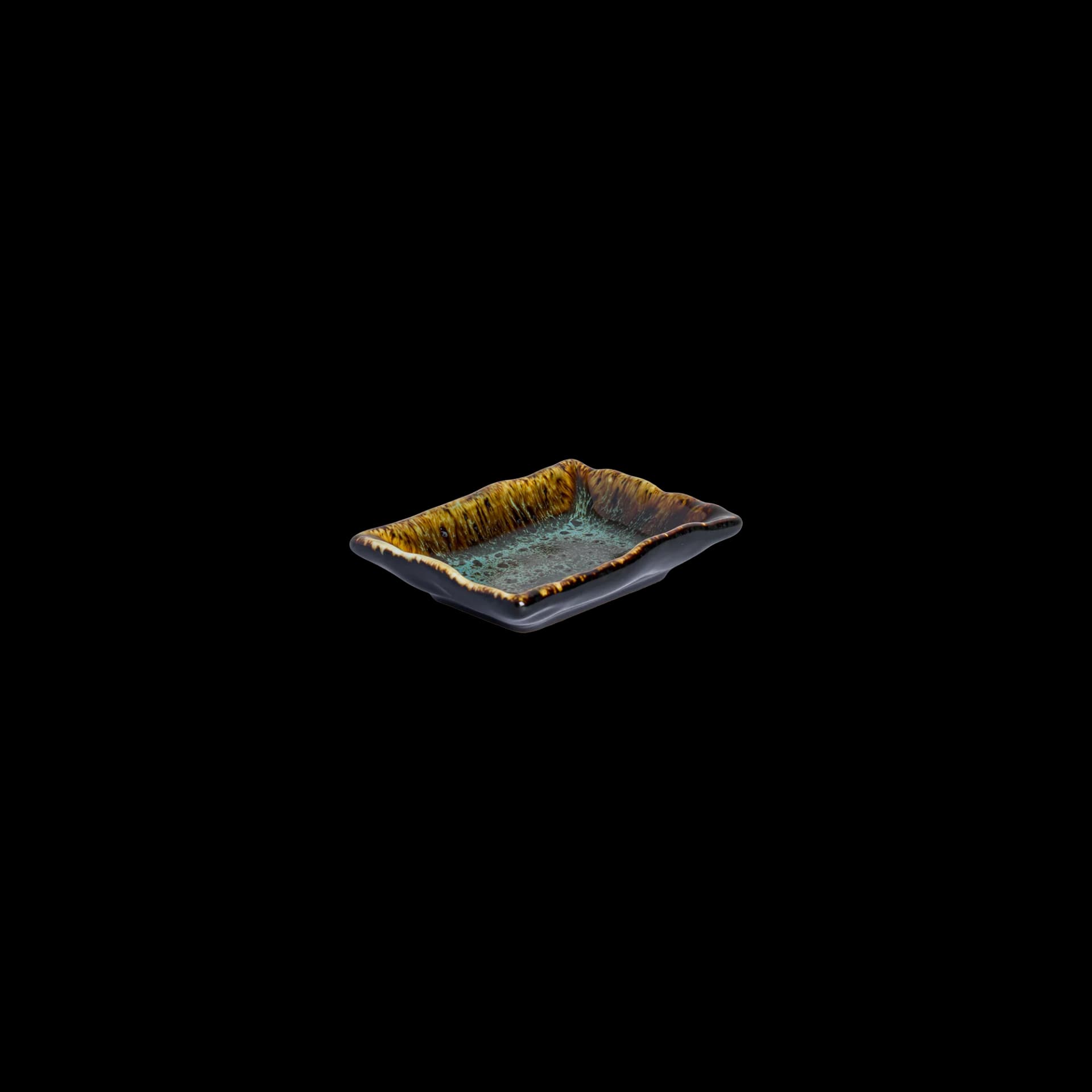 Wabi Blue Rectangular Sauce Bowl 9.3 x 7 x 2.1 cm