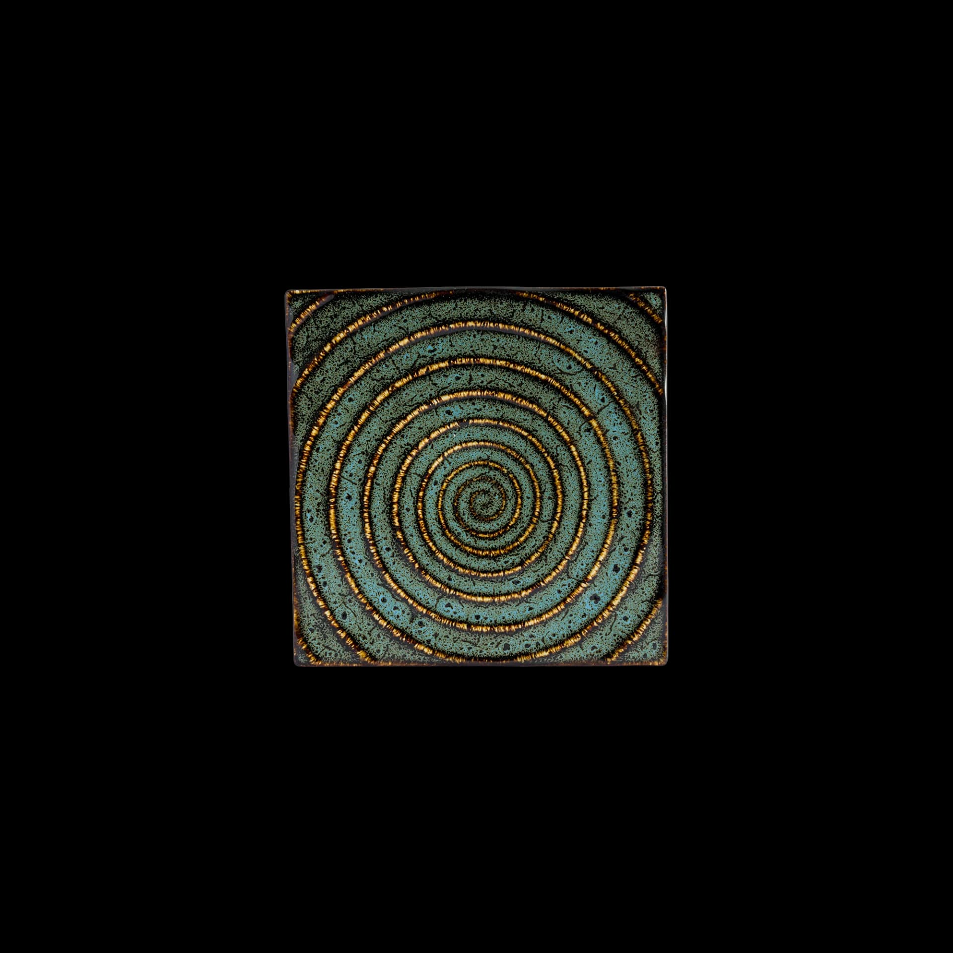Wabi Blue Square Plate 20.5x20.5x1.6 cm