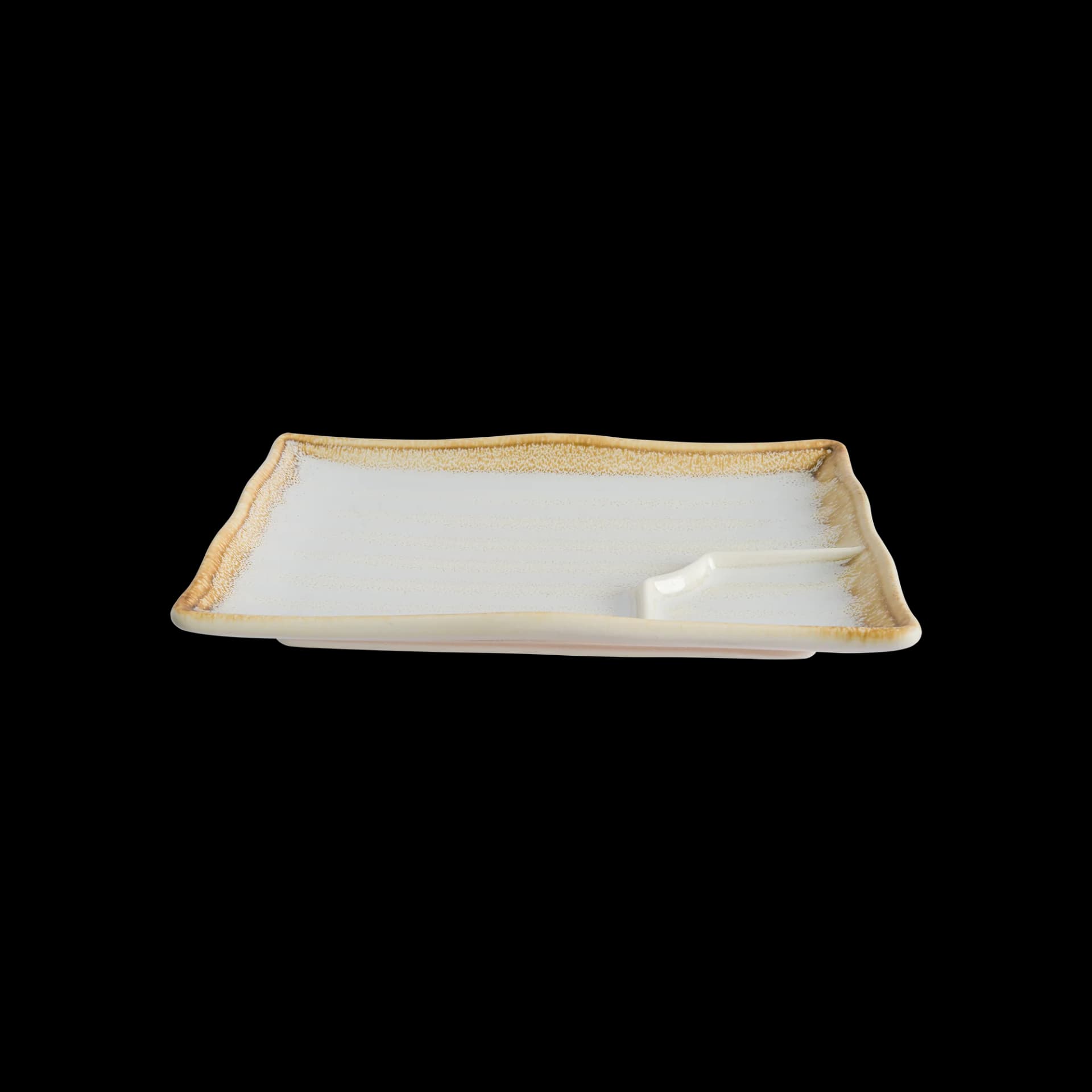 Wabi White Rectangular Plate 20.3 x 12.8 x 2.5 cm
