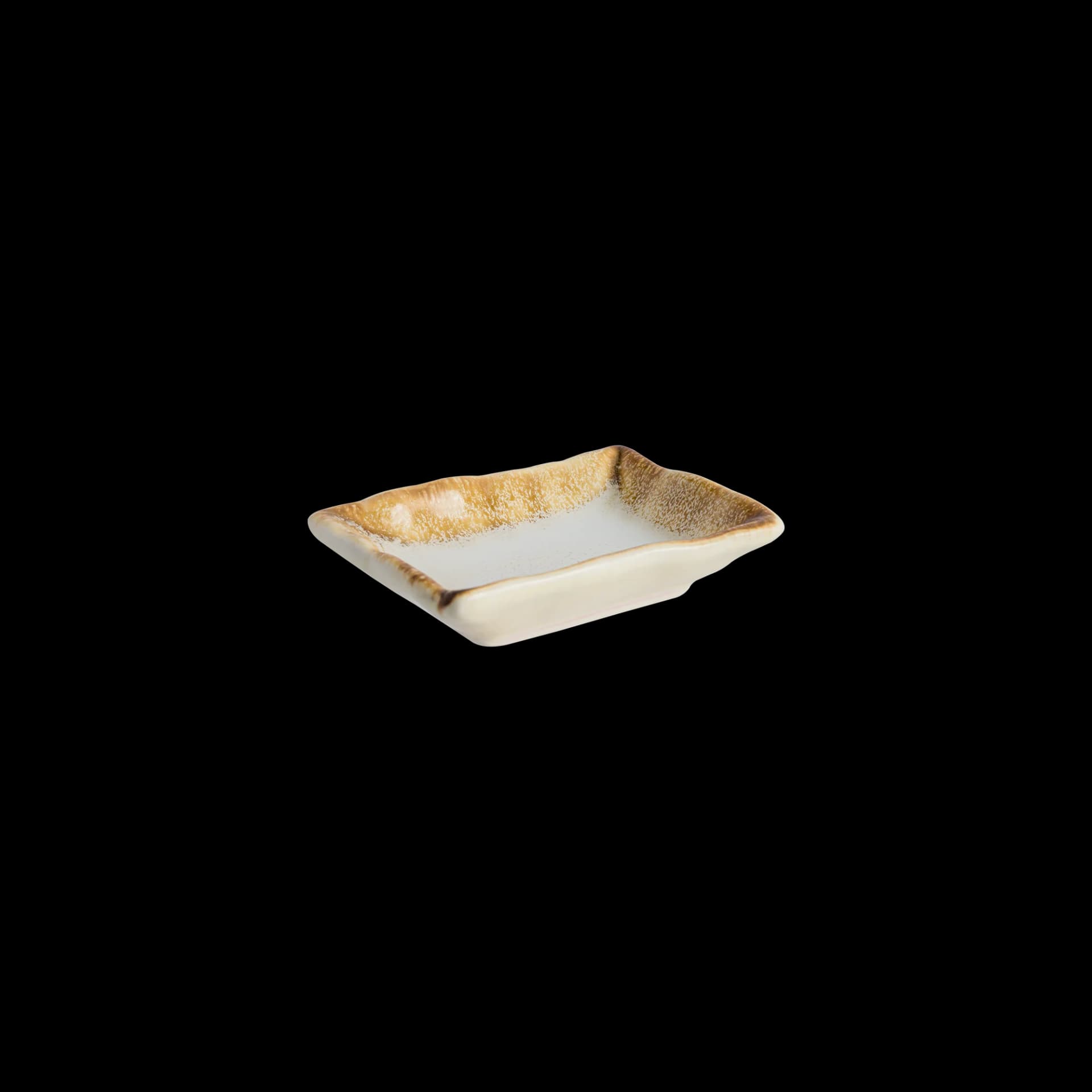 Wabi White Rectangular Sauce Bowl 9.3 x 7 x 2.1 cm