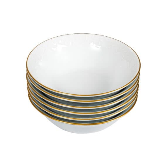 Bahar Dalı 6 Adet 14 cm Çorba Kasesi Mat Gold