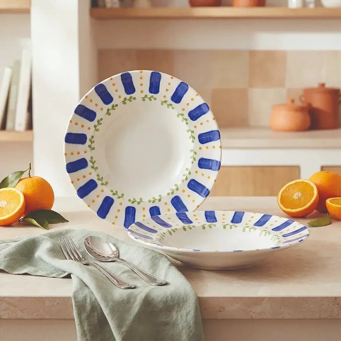Kayısı 26 cm 2'li Salata ve Makarna Kasesi