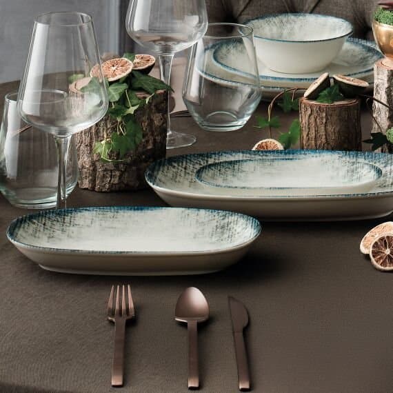Enternasyonal 2 Parça 29 Cm Kayık Tabak 562