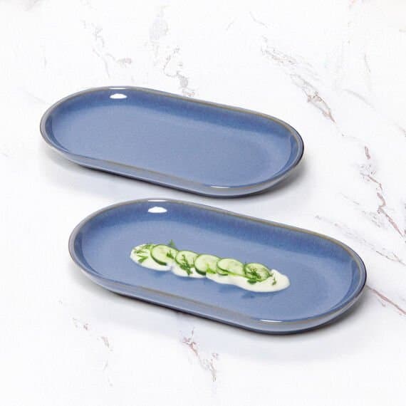 Bilbao 2 Adet 25x15 cm Kayık Tabak Marin 970