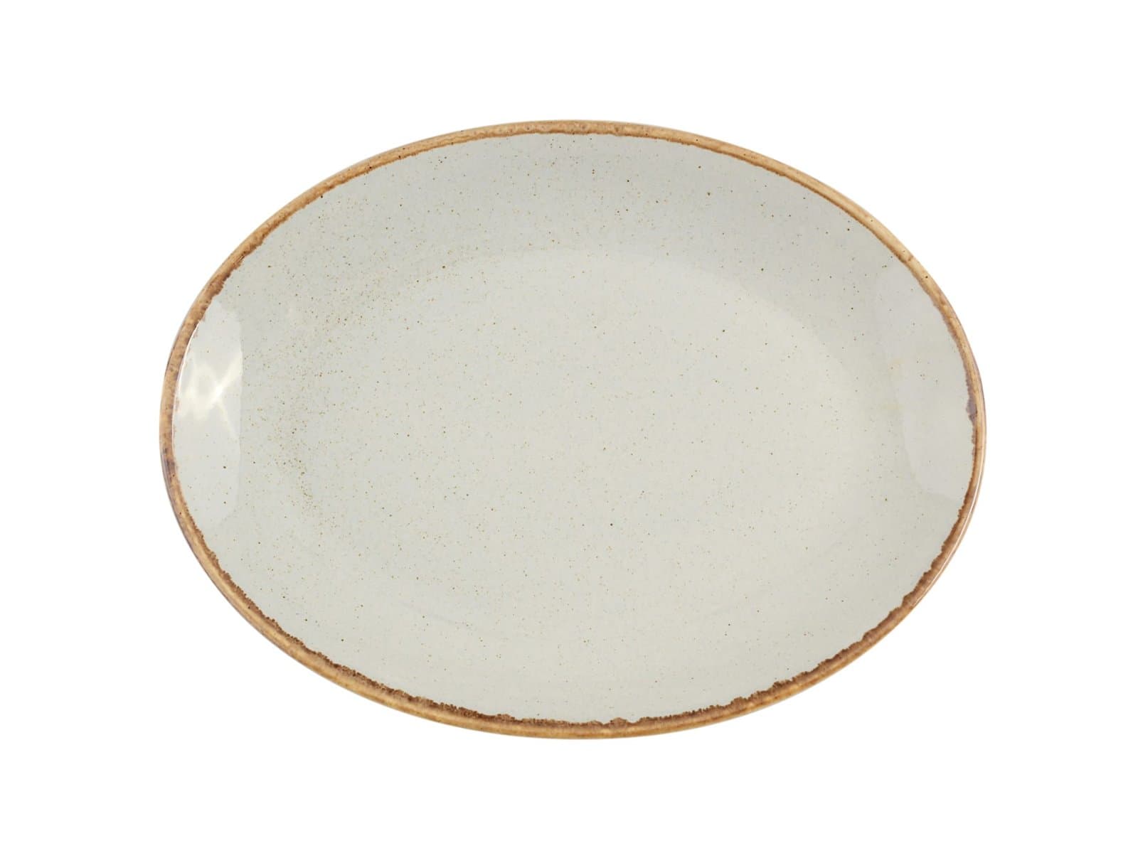 Porland Seasons Gri Kayık Tabak 31cm