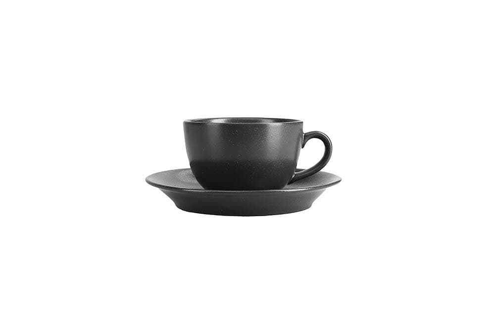 Porland Seasons Siyah Tabaklı Çay Fincanı 250cc