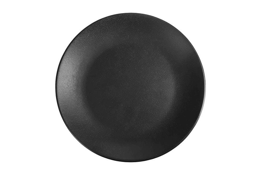 Porland Seasons Siyah Düz Tabak 28cm
