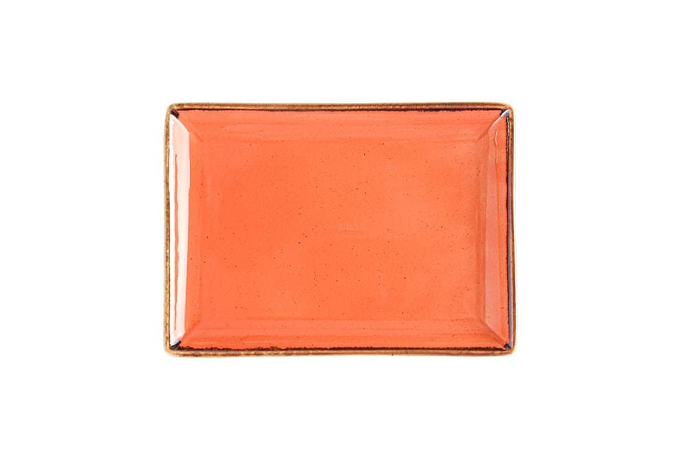 Porland Seasons Turuncu Kahvaltı Tabağı 13x18cm