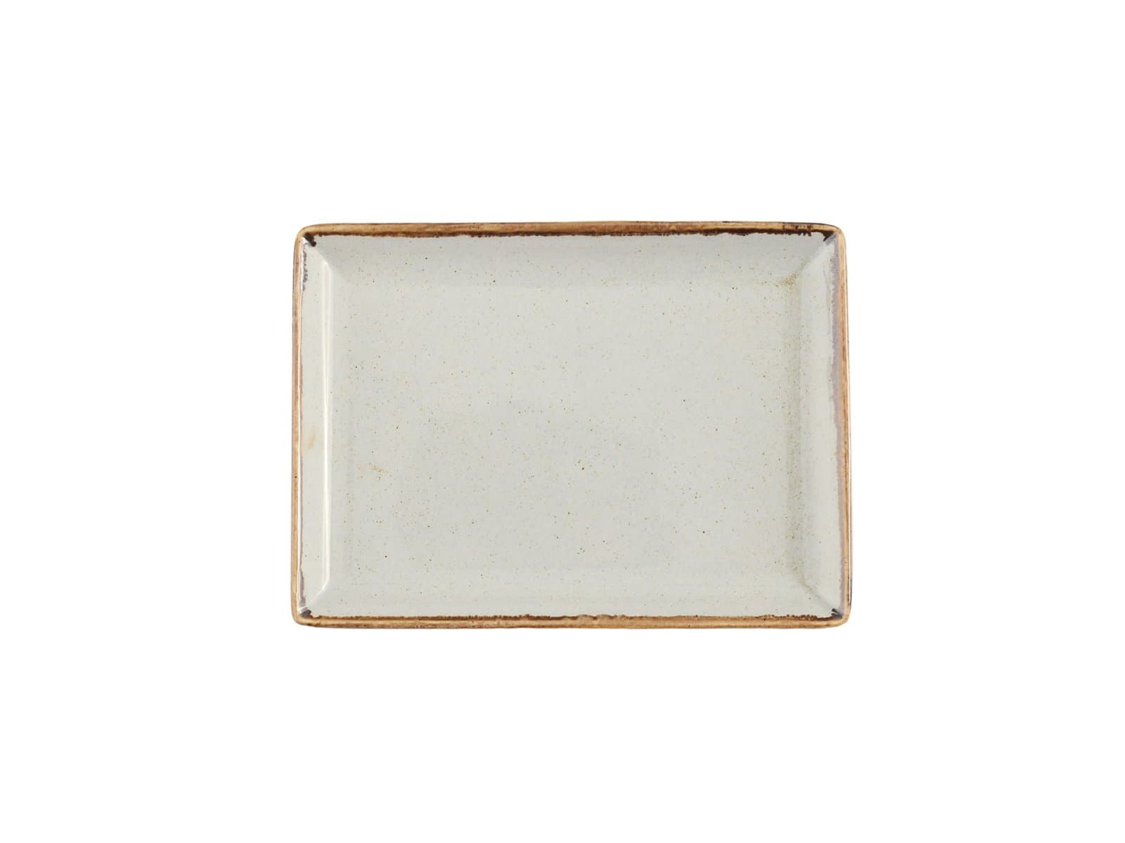 Porland Seasons Gri Kahvaltı Tabağı 13x18cm