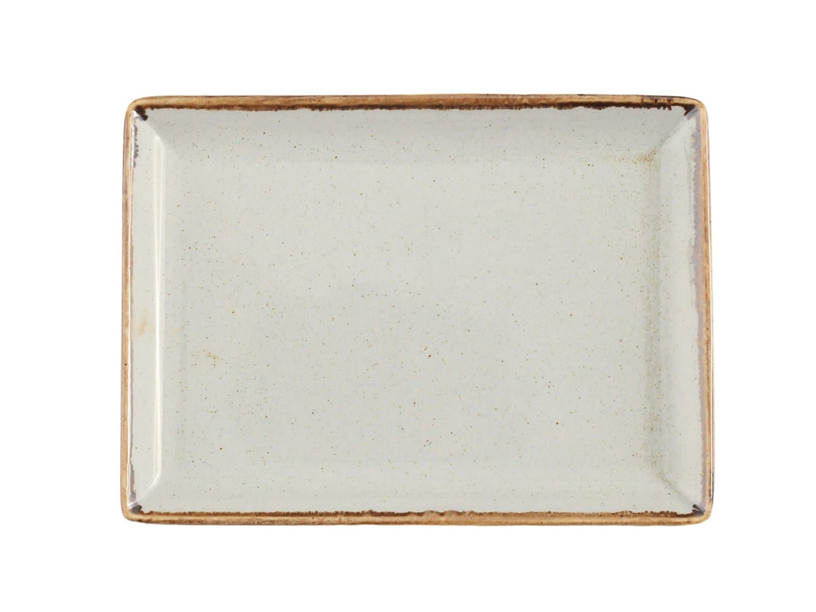 Porland Seasons Gri Kahvaltı Tabağı 21x28cm