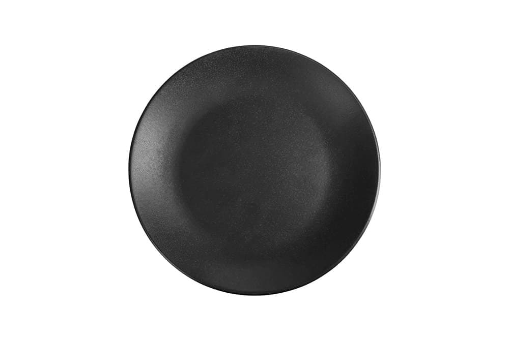 Porland Seasons Siyah Düz Tabak 24cm