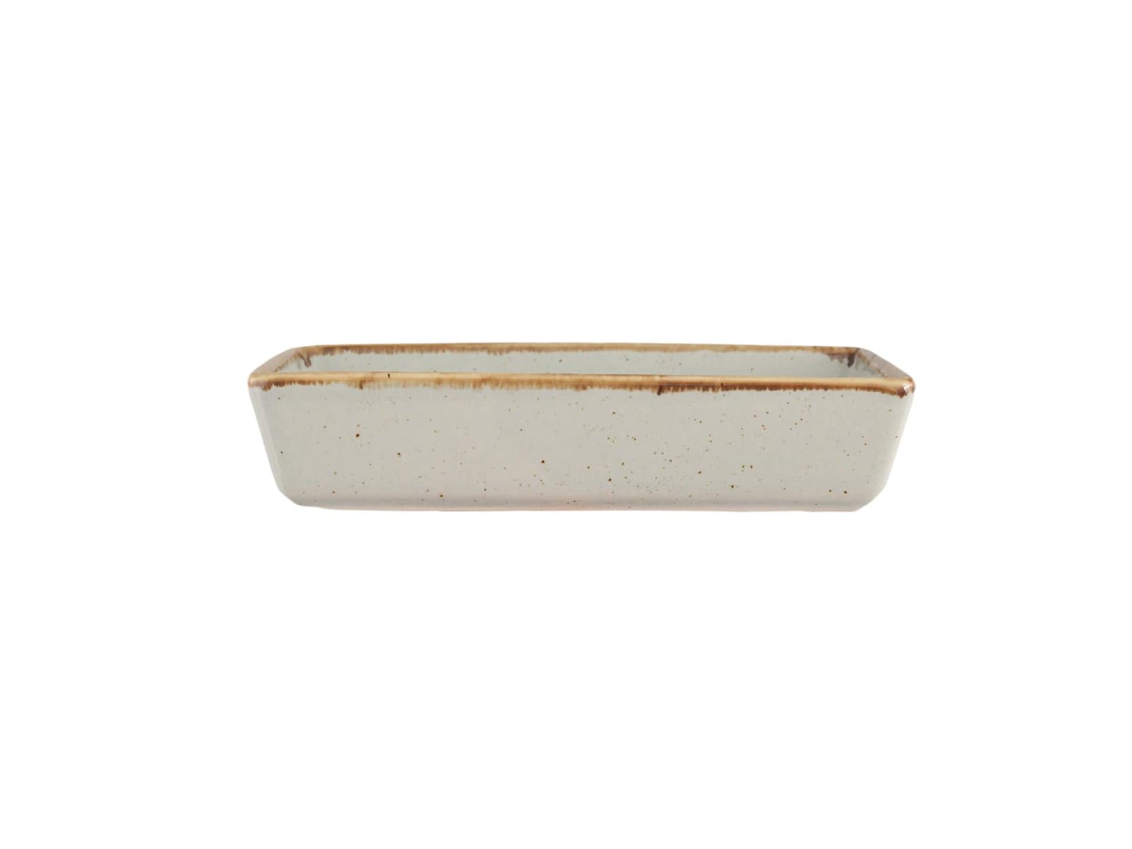 Porland Seasons Gri Kahvaltı&Meze Tabağı 8x14cm