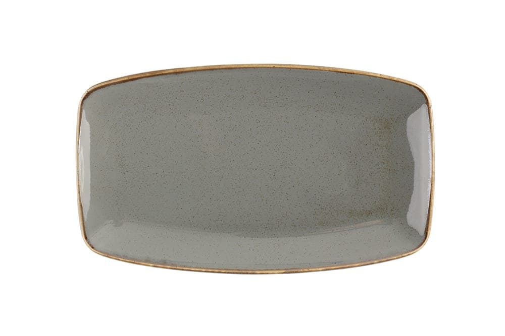 Porland Seasons Koyu Gri Kayık Tabak 32cm