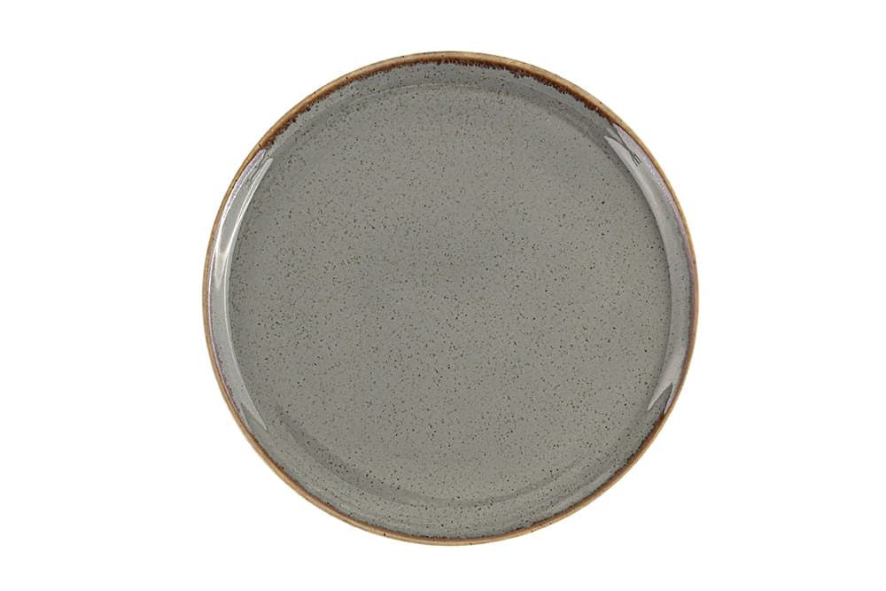 Porland Seasons Koyu Gri Düz Tabak 28cm