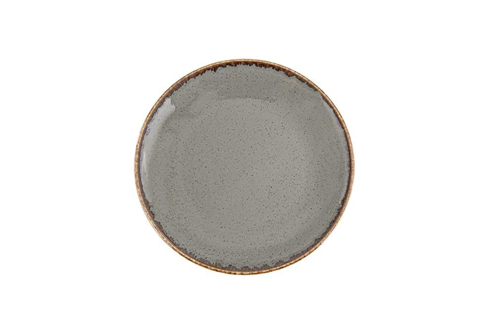 Porland Seasons Koyu Gri Düz Tabak 18cm