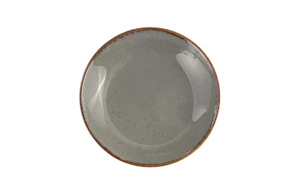 Porland Seasons Koyu Gri Çukur Tabak 26cm