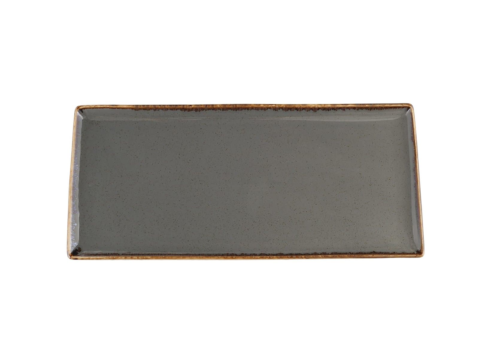 Porland Seasons Koyu Gri Baton Pasta Tabağı 16x35cm