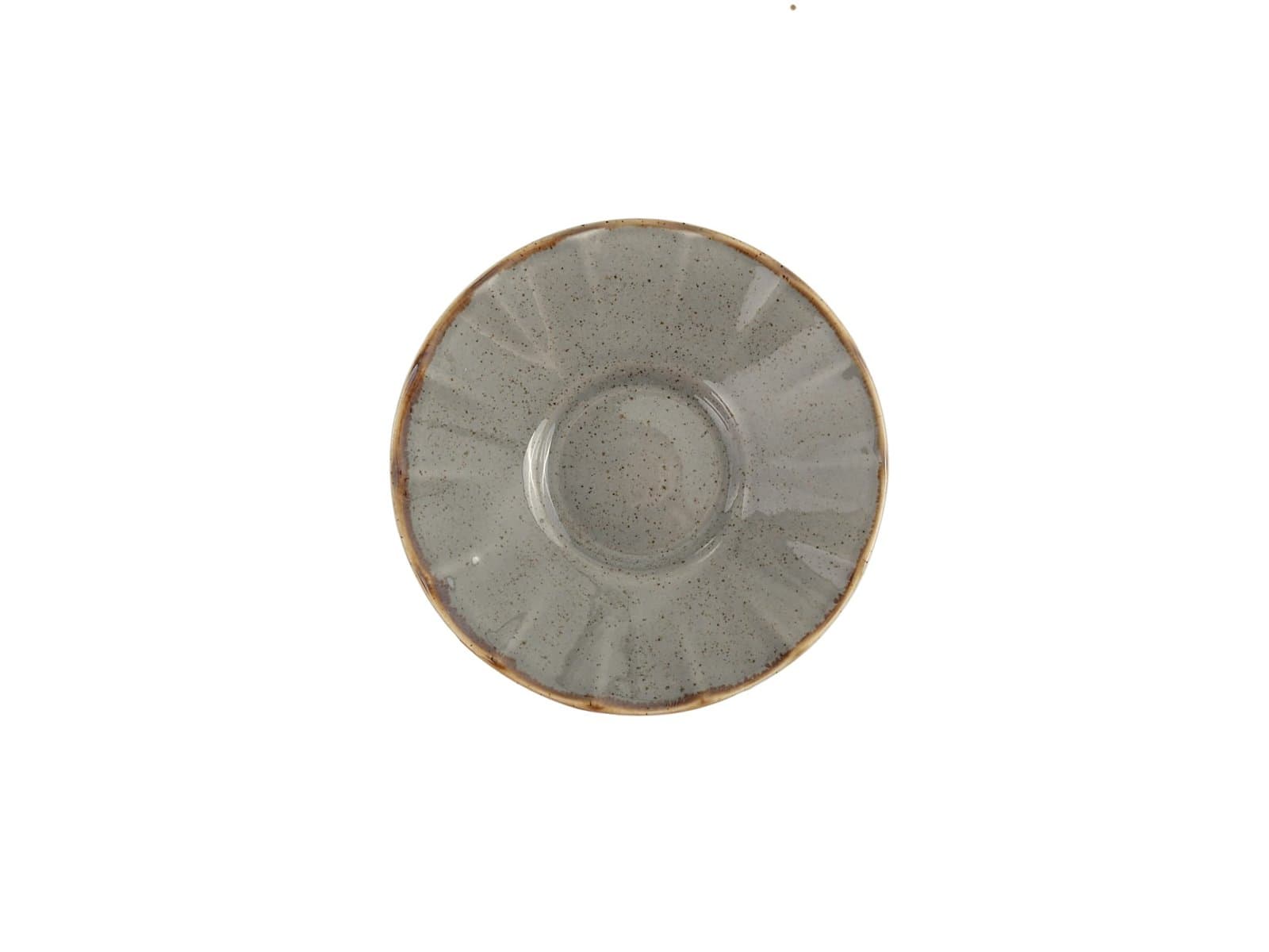 Porland Seasons Koyu Gri Ergonomik Çay Tabağı 11cm