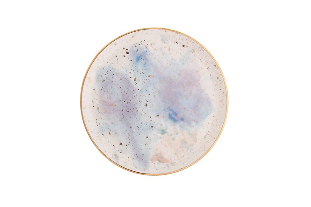 Porland Cosmos Desen4 Düz Tabak 20cm