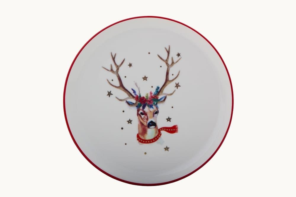 Porland Winter Düz Tabak 20cm