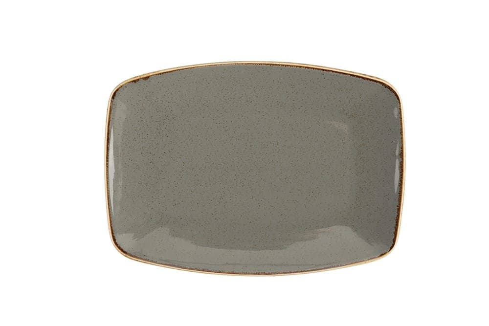 Porland Seasons Koyu Gri Kayık Tabak 32cm