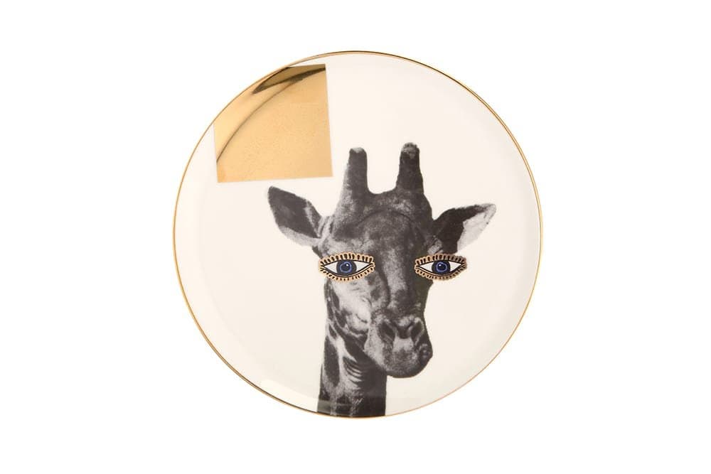 Porland Wild Life Giraffe Düz Tabak 20cm