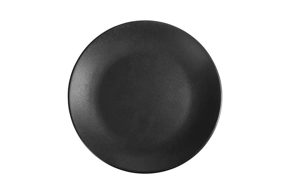 Porland Seasons Siyah Düz Tabak 26cm