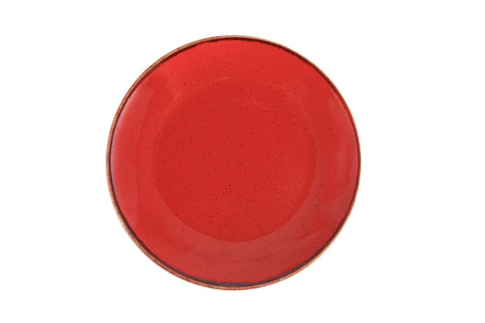 Porland Seasons Kırmızı Düz Tabak 26cm