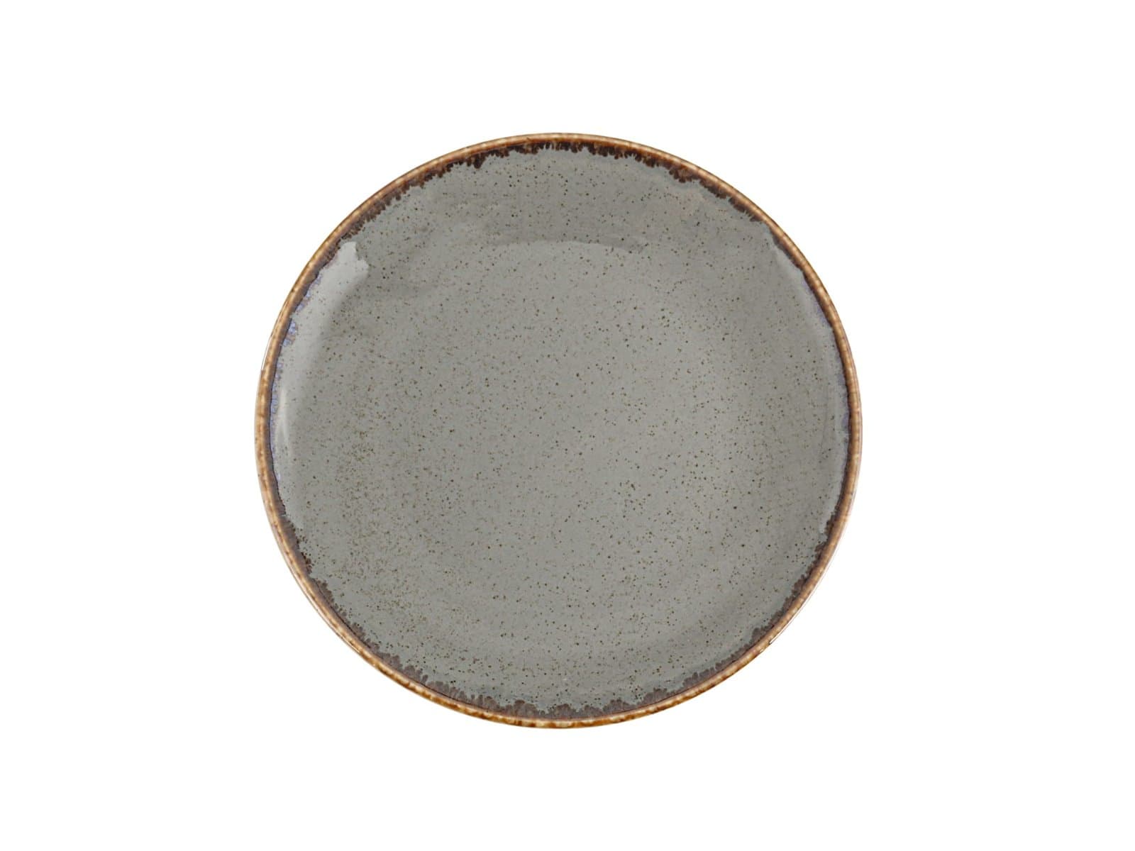 Porland Seasons Koyu Gri Düz Tabak 20cm