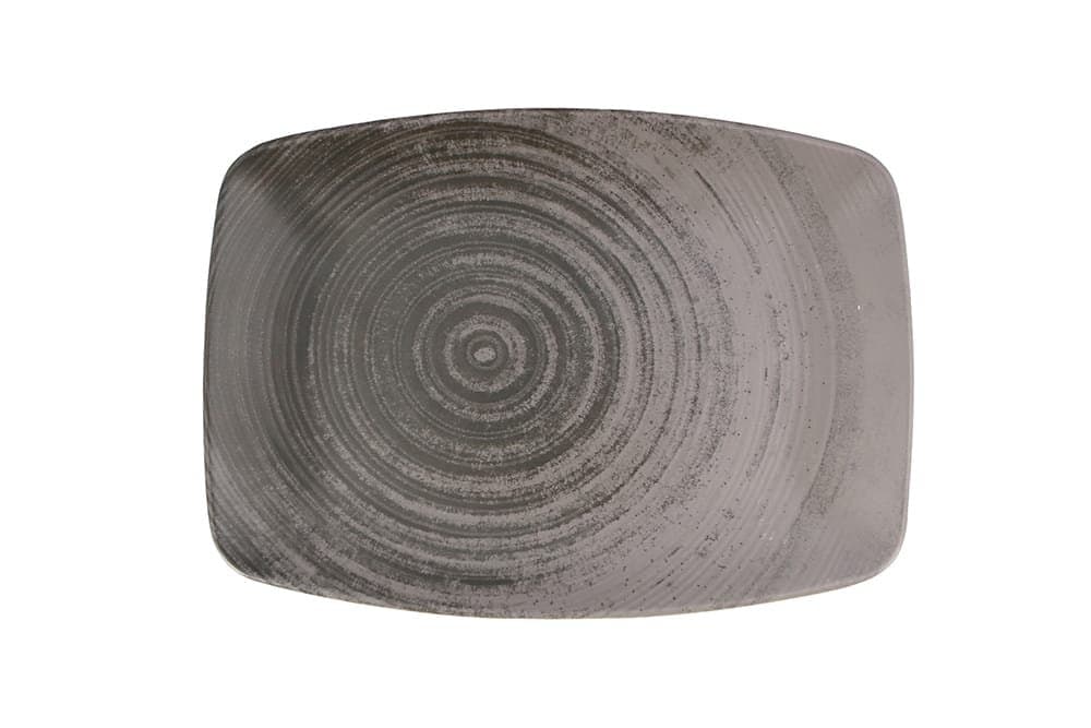 Porland Lykke Gri Kayık Tabak 27cm