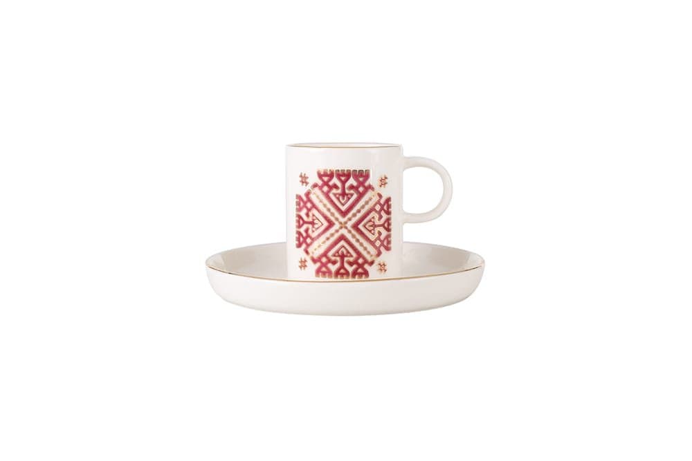 Porland Arabesque Desen6 Tabaklı Kahve Fincanı 85cc