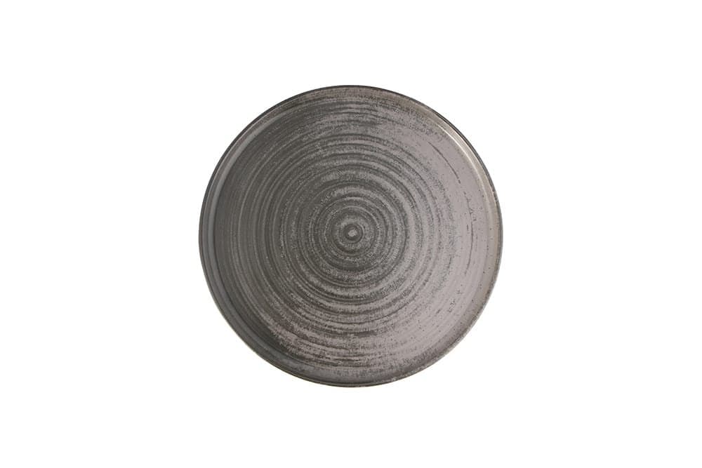 Porland Lykke Gri Düz Tabak 21cm