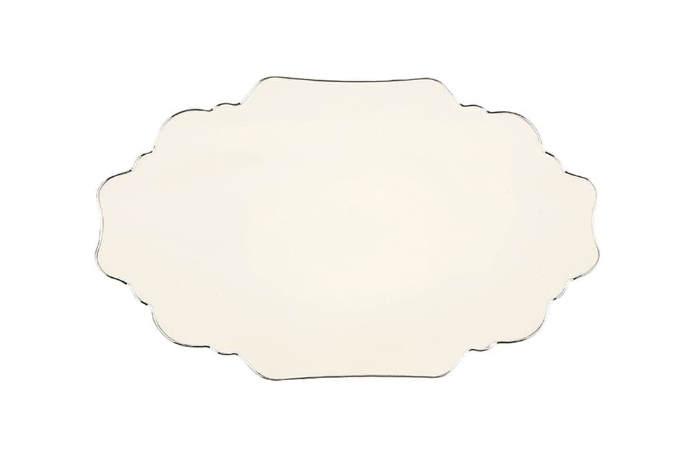 Porland Tide Platin Kayık Tabak 31cm