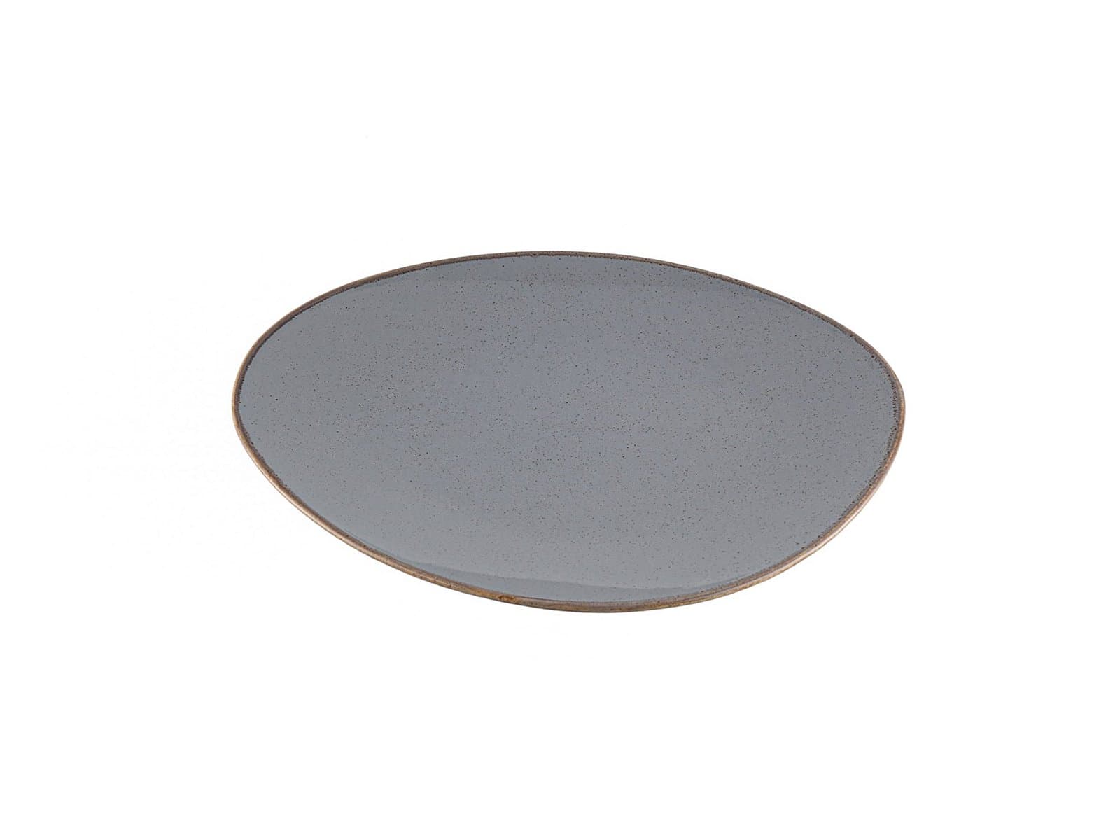 Porland Seasons Koyu Gri Düz Tabak 32cm