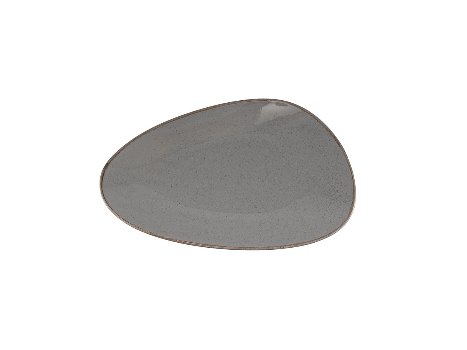 Porland Seasons Koyu Gri Kayık Tabak 37cm