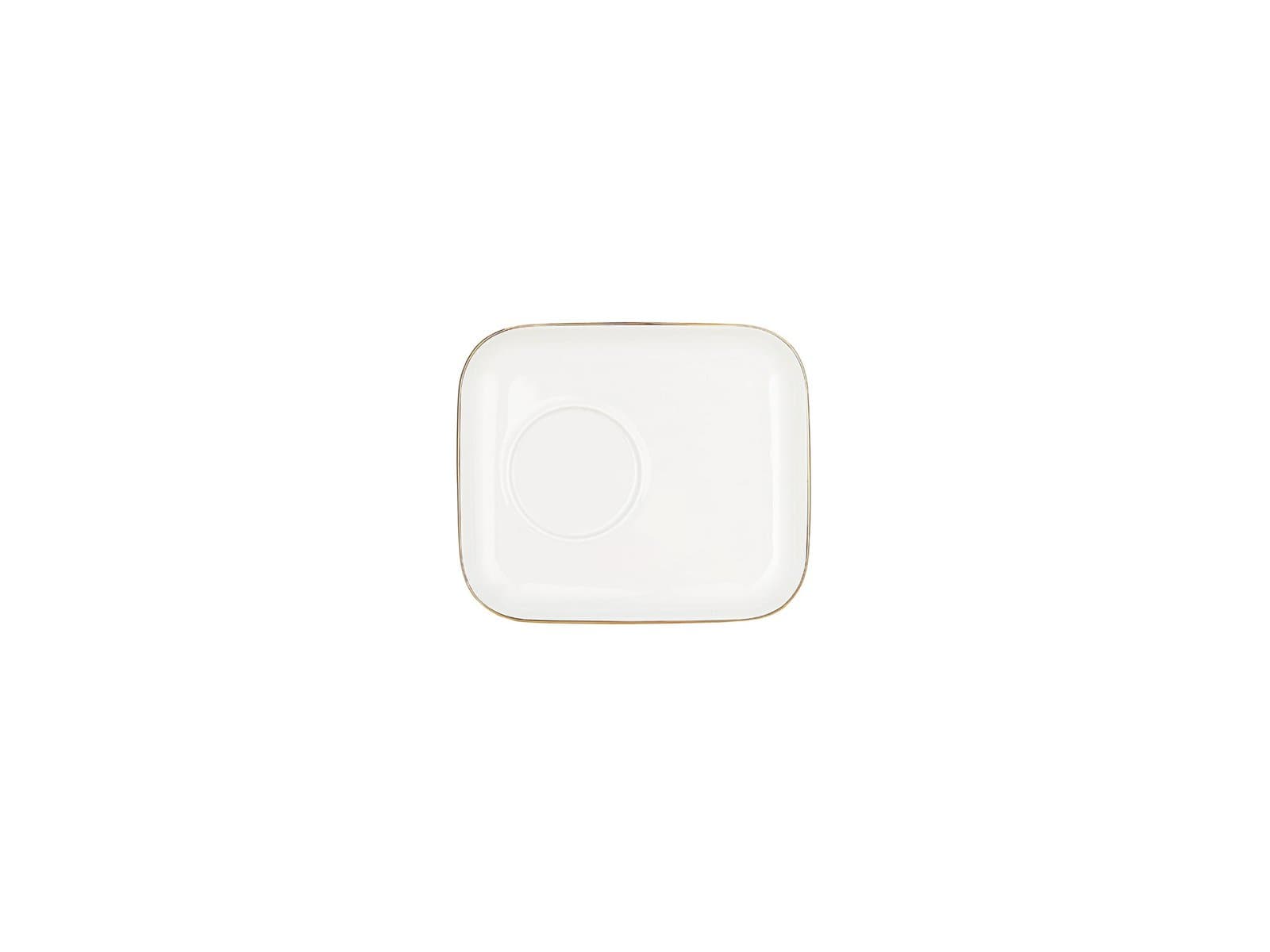 Porland Cortot Altın Yaldız Çay Tabağı 12x14cm