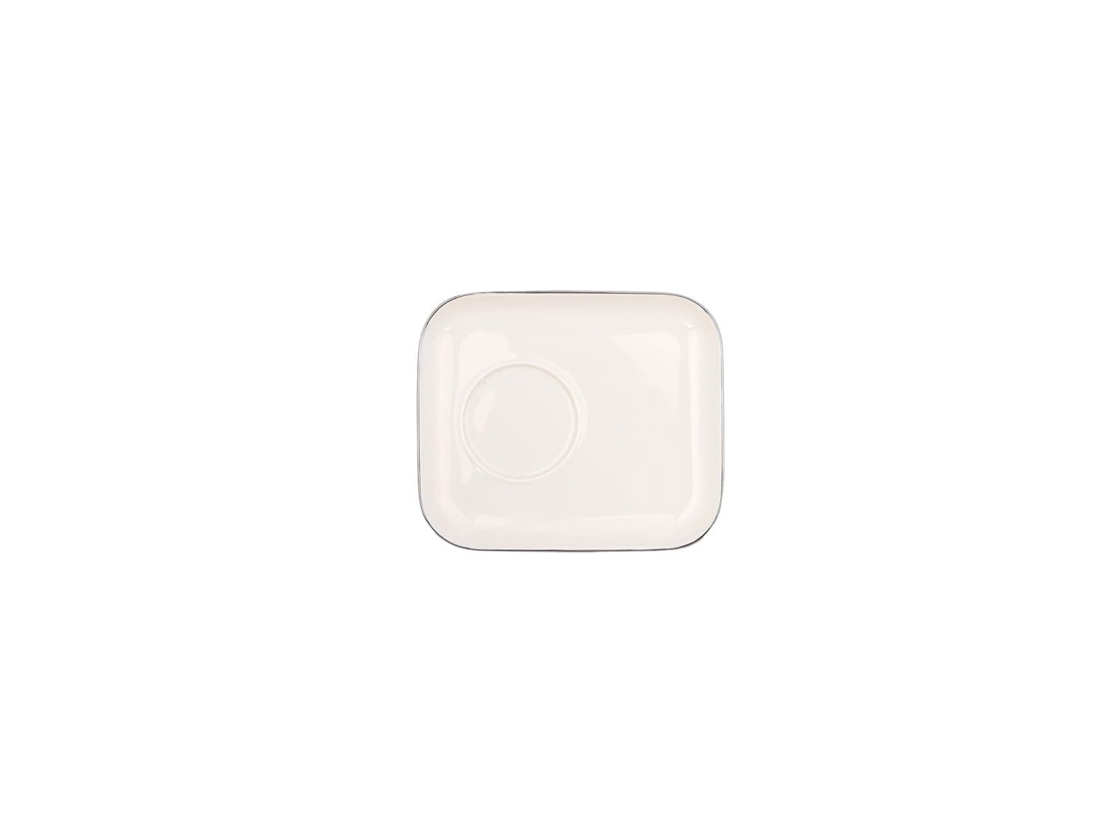 Porland Cortot Platin Çay Tabağı 12x14cm